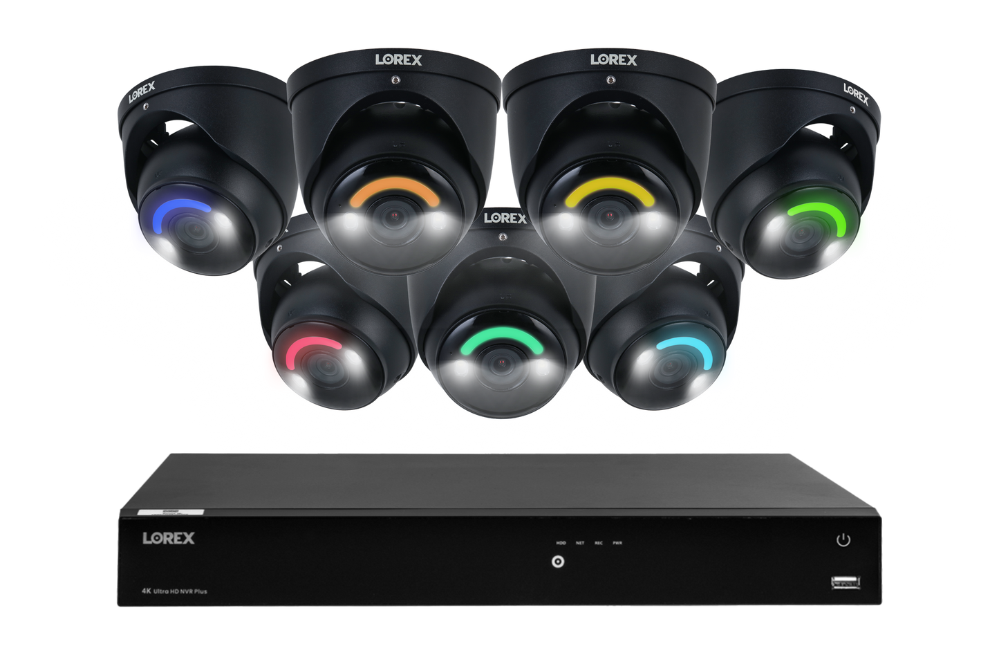 Lorex Fusion Series 4K 16 Camera Capable (Wired or Fusion Wi-Fi) 4TB Wired NVR System with Seven H16 IP Dome Cameras - Amazon