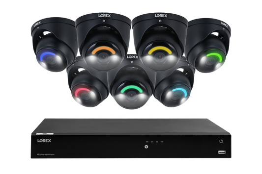 Lorex Fusion Series 4K 16 Camera Capable (Wired or Fusion Wi-Fi) 4TB Wired NVR System with Seven H16 IP Dome Cameras - Amazon