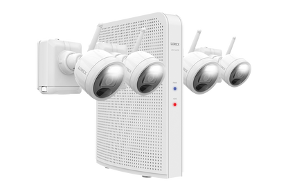 2K Wire-Free System with 4 Battery-Operated Active Deterrence Cameras and Person Detection