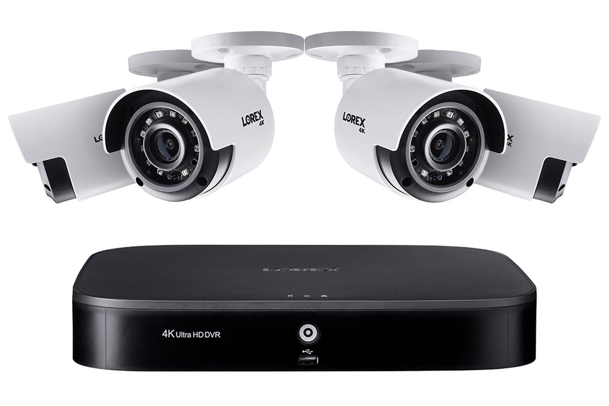 4K Ultra HD 8-Channel Security System with Four 4K (8MP) Cameras, Advanced Motion Detection and Smart Home Voice Control