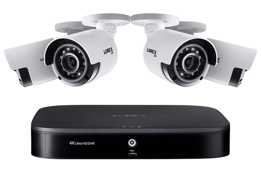 4K Ultra HD 8-Channel Security System with Four 4K (8MP) Cameras, Advanced Motion Detection and Smart Home Voice Control