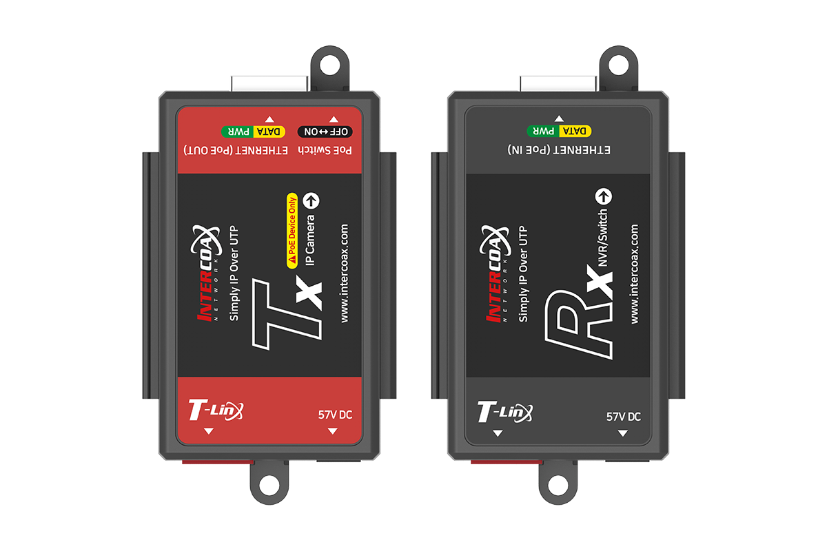 Single Port IP & PoE Cat5e Extender Set (400m/1300ft end-to-end converters)