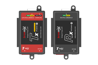 Single Port IP & PoE Cat5e Extender Set (400m/1300ft end-to-end converters)