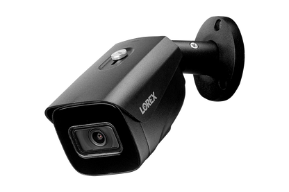 4K (8MP) Smart IP Black Security Camera with Listen-in Audio and Real-Time 30FPS Recording (4-pack)