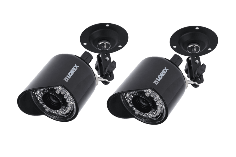 Security camera system with night vision cameras and audio