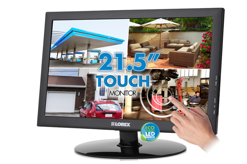 21.5"" LED touch screen monitor for Edge security camera DVR