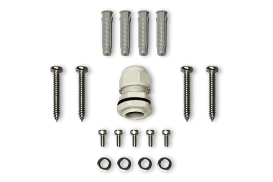 Outdoor Square Junction Box for 4 Screw Base Cameras