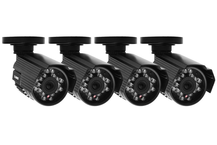 Outdoor surveillance cameras with audio (4 Pack)