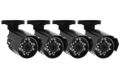 Outdoor surveillance cameras with audio (4 Pack)