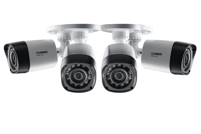 1080p HD Weatherproof Night Vision Security Camera (4-Pack)