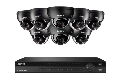 Lorex Fusion Series 4K 16 Camera Capable (Wired or Fusion Wi-Fi) 4TB Wired NVR System with 4MP (2K) A4 IP Dome Cameras