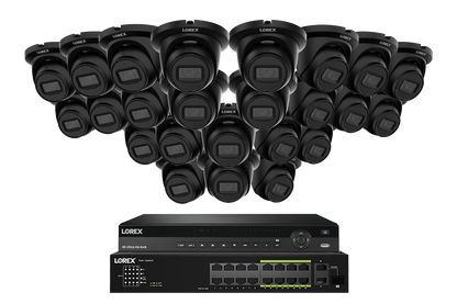 Lorex Elite Series 4K 32 Camera Capable Wired NVR System with 4MP (2K) A4 IP Turret Cameras