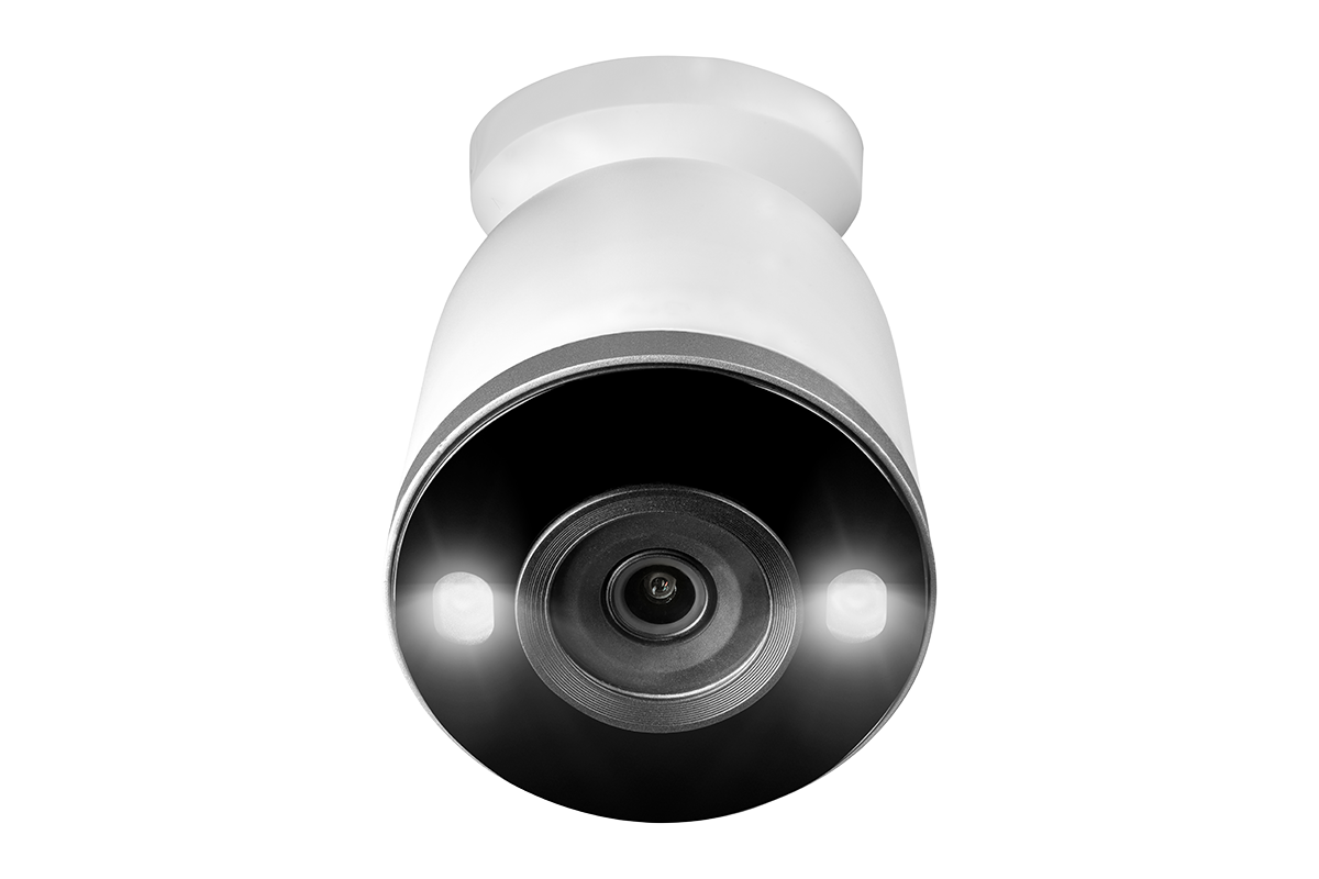 Lorex Fusion 4K 16-channel 2TB Wired NVR System with Eight 4K Deterrence Bullet Wired and Four 2K Spotlight Wi-Fi Cameras