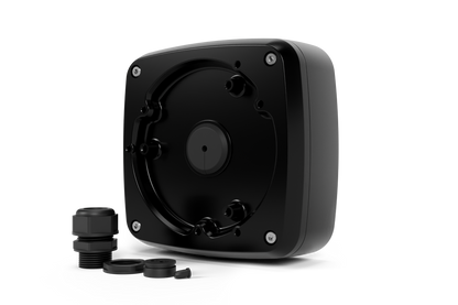 Outdoor Square Junction Box with Cable Gland for Turret and Dome Camera (Metal)