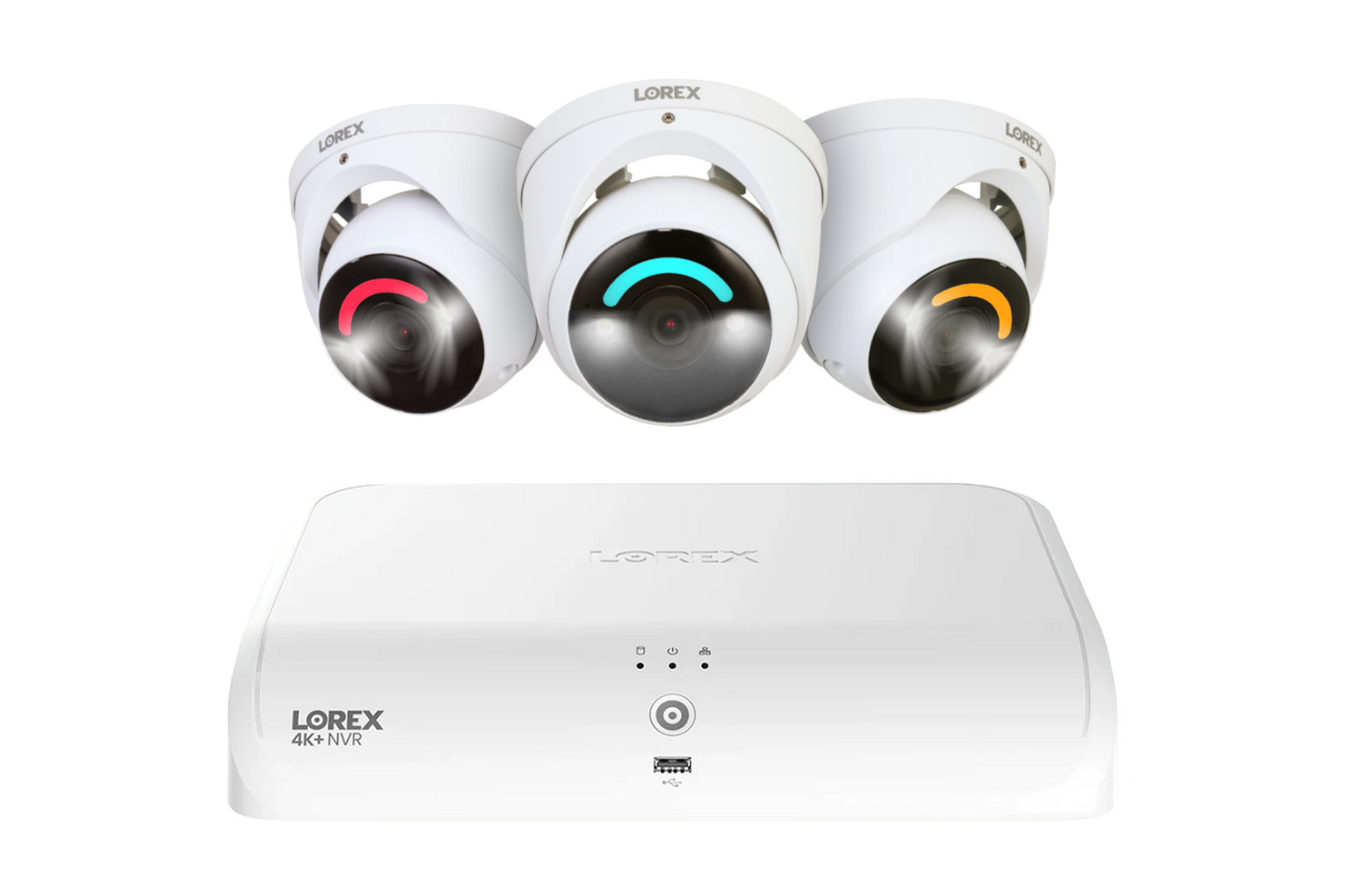 Lorex 4K+ 12MP 16 Camera Capable (8 Wired + 8 Fusion Wi-Fi ) 2TB Wired NVR System with Three H30 IP Dome Cameras - Amazon