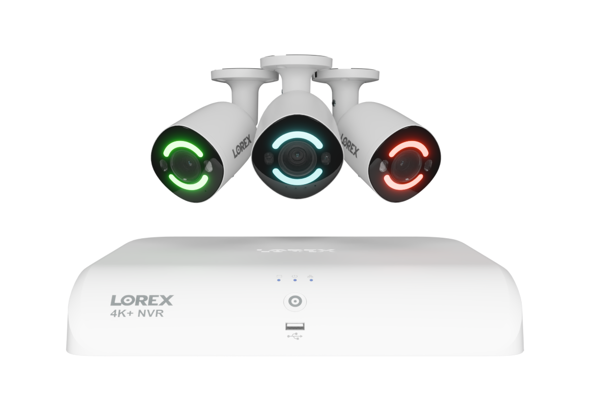 4K+ (12MP) IP Security Cameras with 16-Channel (8 Wired, 8 Wi-Fi) Fusion Recorder