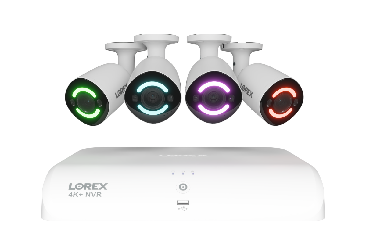 4K+ (12MP) IP Security Cameras with 16-Channel (8 Wired, 8 Wi-Fi) Fusion Recorder