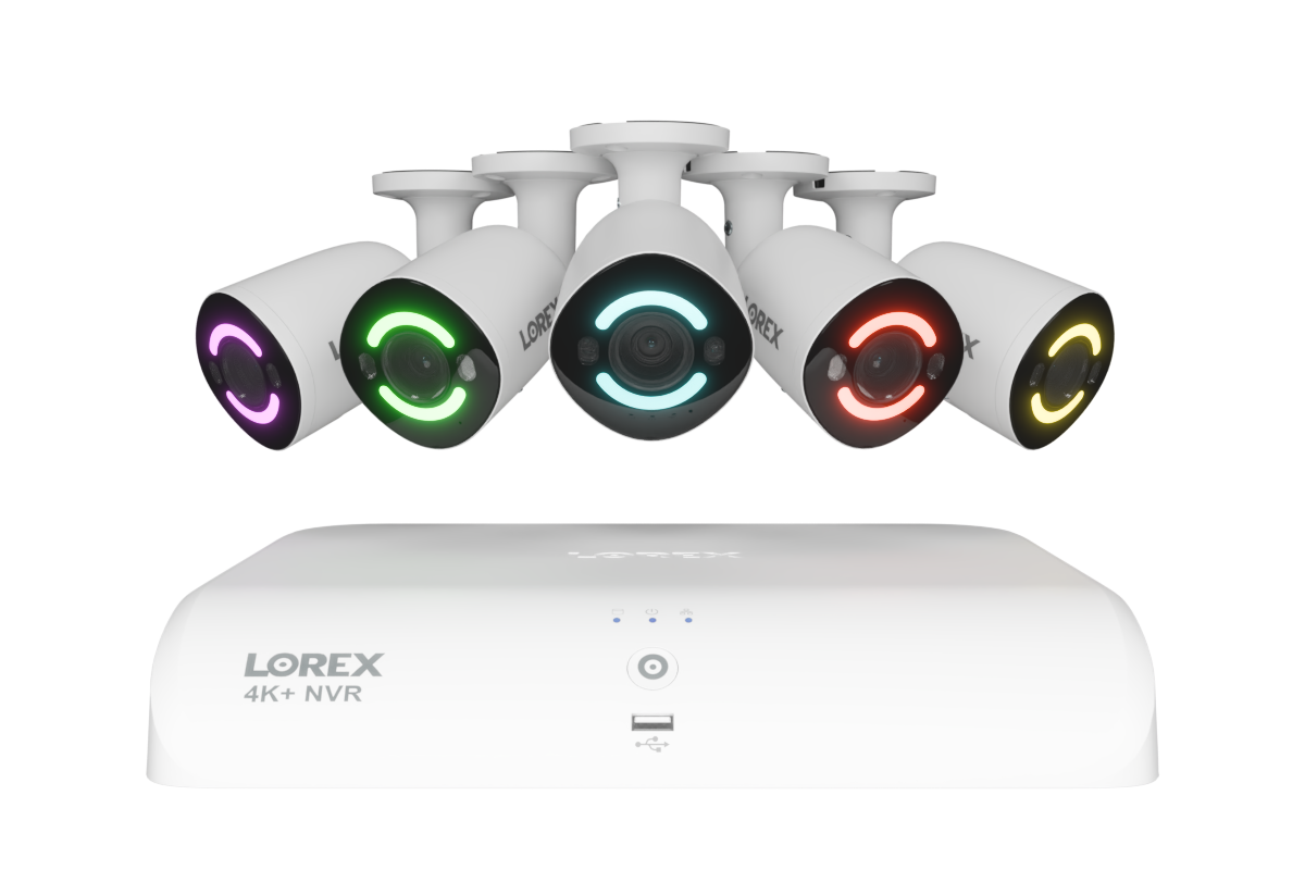 4K+ (12MP) IP Security Cameras with 16-Channel (8 Wired, 8 Wi-Fi) Fusion Recorder
