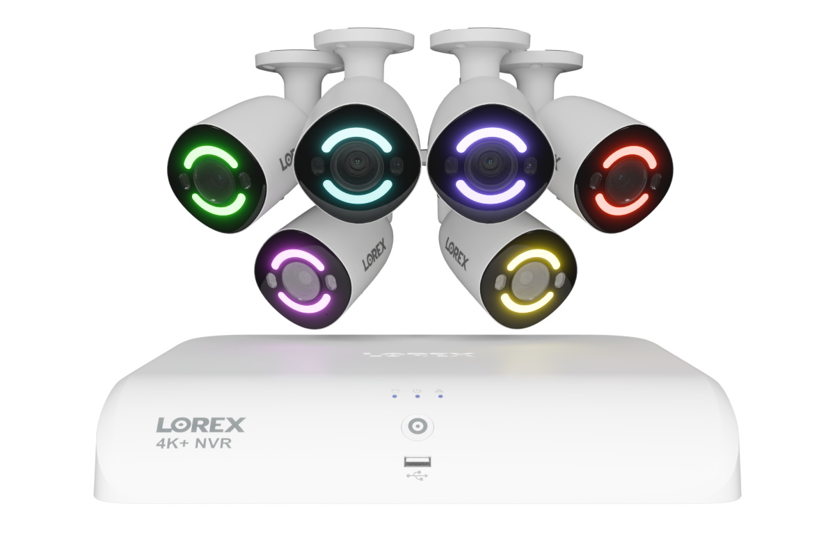 4K+ (12MP) IP Security Cameras with 16-Channel (8 Wired, 8 Wi-Fi) Fusion Recorder