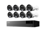 Lorex Connect U Series 4K 8-Channel Wired NVR System with U3 2K+ PoE Bullet Cameras - 2TB