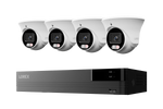 Lorex Connect U Series 4K 8-Channel Wired NVR System with U3 2K+ PoE Turret Cameras - 2TB