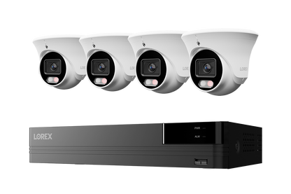Lorex Connect U Series 4K 8-Channel Wired NVR System with U3 4K PoE Turret Cameras - 2TB