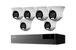 Lorex Connect U Series 4K 8-Channel Wired NVR System with U3 2K+ PoE Turret Cameras - 2TB
