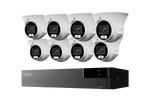 Lorex Connect U Series 4K 8-Channel Wired NVR System with U3 2K+ PoE Turret Cameras - 2TB