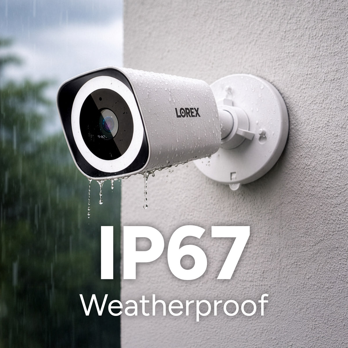 Lorex Connect V3 4K Wired PoE Bullet Camera with Smart Security Lighti