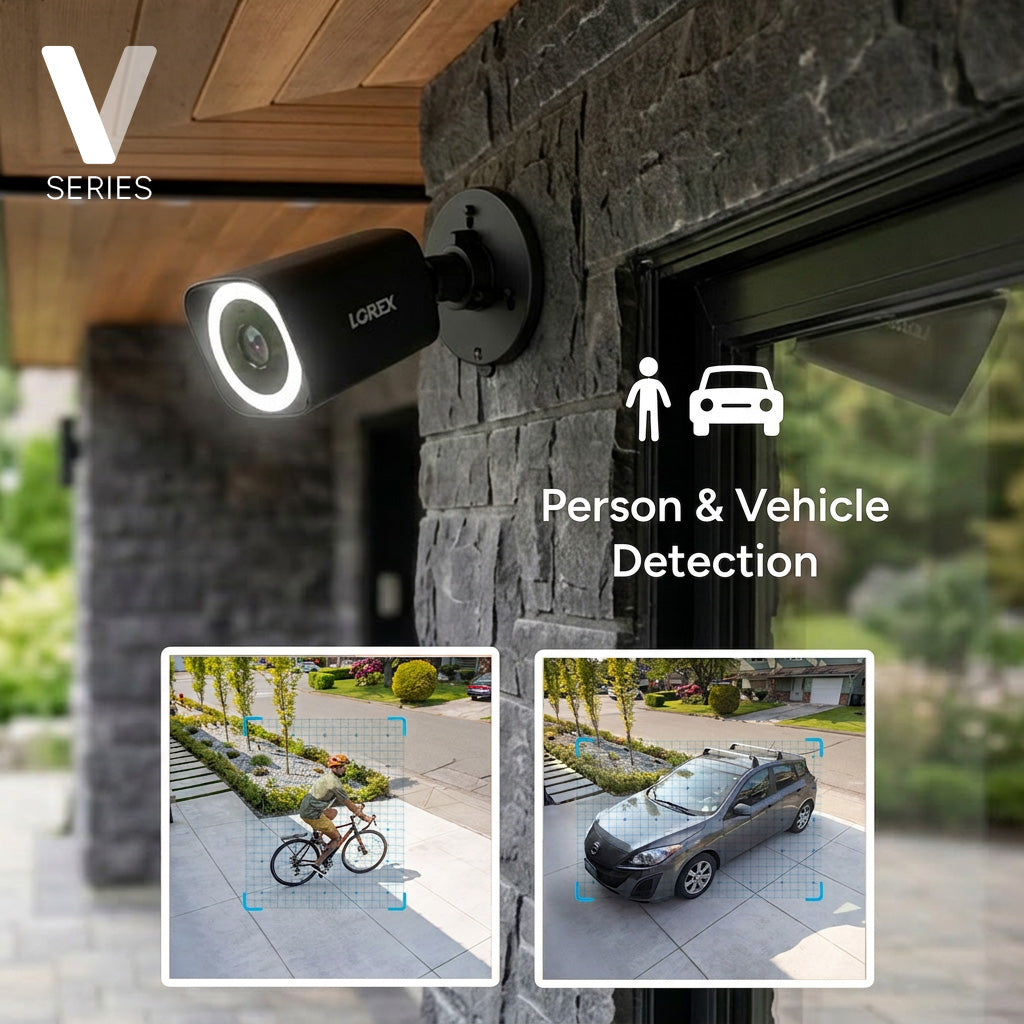 Lorex Connect (New App) | V-Series | 8Ch 4K NVR System | 3 IP PoE Cameras