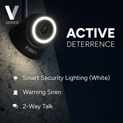 Lorex Connect (New App) | V-Series | 8Ch 4K NVR System | 3 IP PoE Cameras