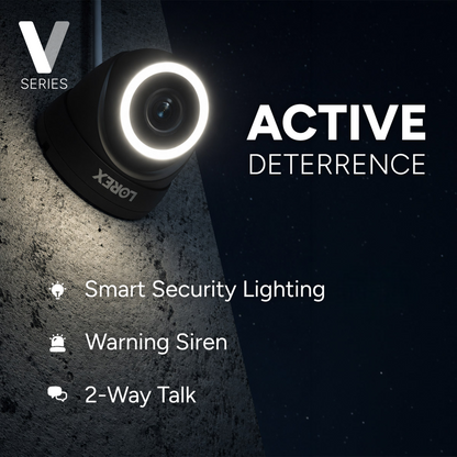 Lorex Connect (New App) | V-Series | 8Ch 4K NVR System | 3 IP PoE Cameras