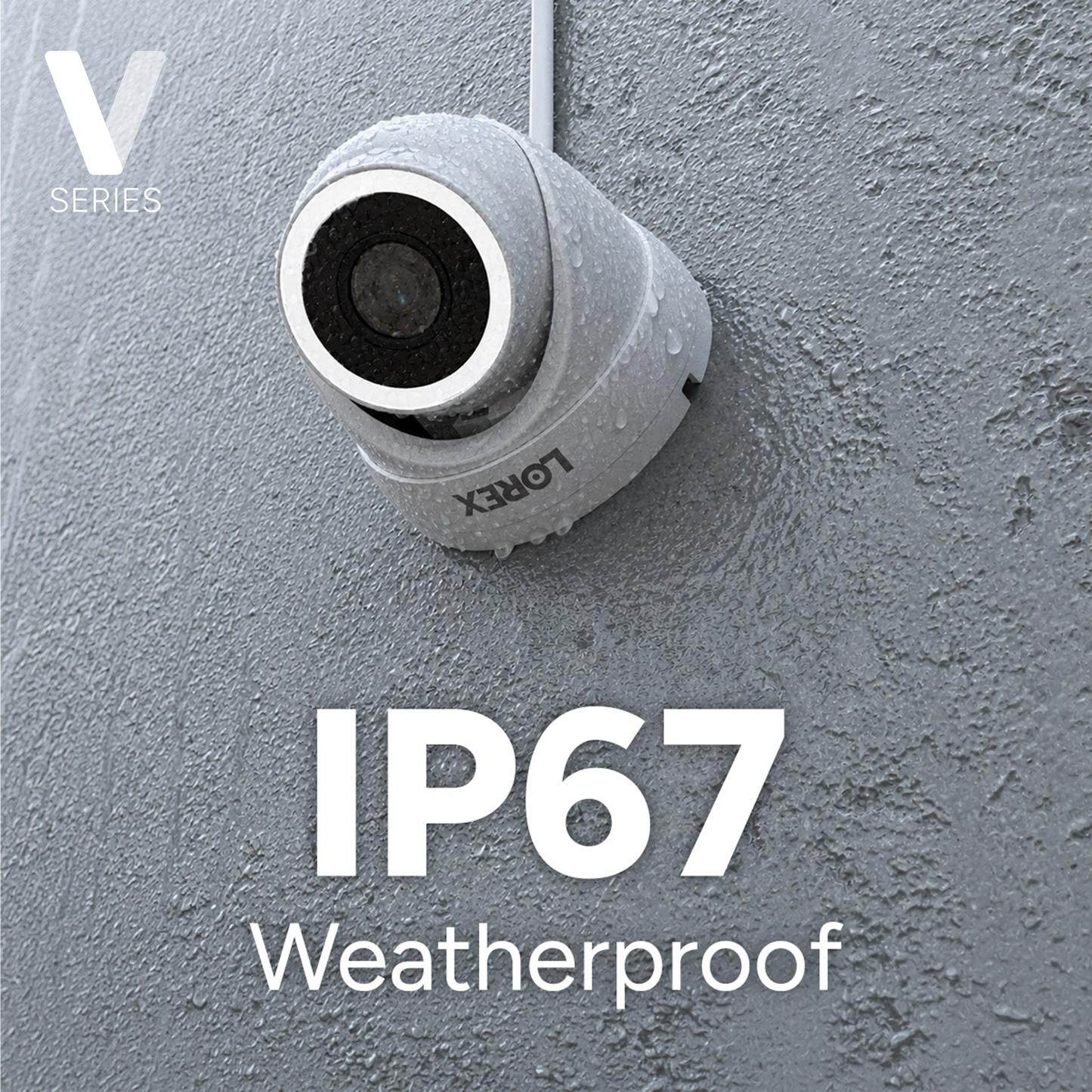 Lorex Connect (New App) | V-Series | 8Ch 4K NVR System | 3 White IP PoE Cameras