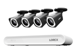 Lorex Connect V Series 4K 8-Channel Wired NVR System with V3 4K PoE Bullet Cameras - 1TB