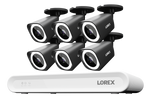 Lorex Connect V Series 4K 8-Channel Wired NVR System with V3 4K PoE Bullet Cameras - 1TB