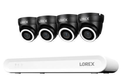 Lorex Connect V Series 4K 8-Channel Wired NVR System with V3 4K PoE Turret Cameras - 1TB