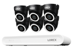 Lorex Connect V Series 4K 8-Channel Wired NVR System with V3 4K PoE Turret Cameras - 1TB