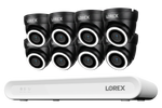 Lorex Connect V Series 4K 8-Channel Wired NVR System with V3 4K PoE Turret Cameras - 1TB