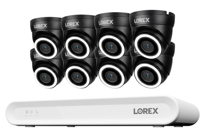 Lorex Connect V Series 4K 8-Channel Wired NVR System with V3 4K PoE Turret Cameras - 1TB