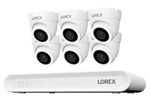 Lorex Connect V Series 4K 8-Channel Wired NVR System with V3 4K PoE Turret Cameras - 1TB