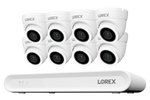 Lorex Connect V Series 4K 8-Channel Wired NVR System with V3 4K PoE Turret Cameras - 1TB