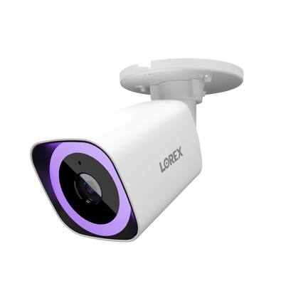 Lorex Connect V7 4K PoE Bullet Camera with Color Night IQ+ - White/Black