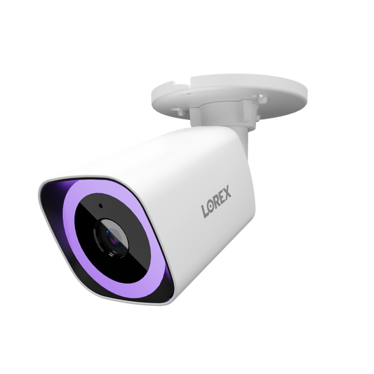 Lorex Connect V7 4K PoE Bullet Camera with Color Night IQ+ - White/Black