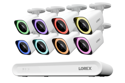 Lorex Connect V Series 4K 8-Channel Wired NVR System with V5 4K PoE Bullet Cameras - 1TB