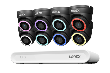 Lorex Connect V Series 4K 8-Channel Wired NVR System with V5 4K PoE Turret Cameras - 1TB
