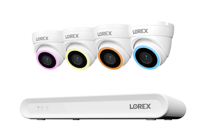 Lorex Connect V Series 4K 8-Channel Wired NVR System with V5 4K PoE Turret Cameras - 1TB