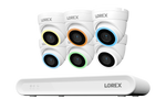 Lorex Connect V Series 4K 8-Channel Wired NVR System with V5 4K PoE Turret Cameras - 1TB