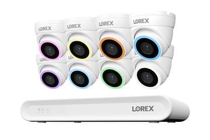 Lorex Connect V Series 4K 8-Channel Wired NVR System with V5 4K PoE Turret Cameras - 1TB