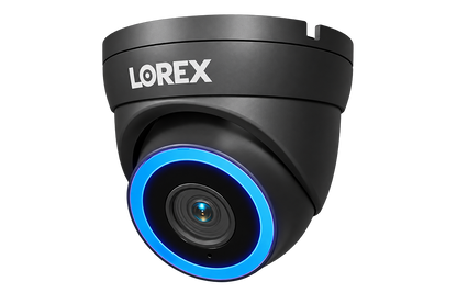 Lorex Connect V7 4K PoE Turret Camera with Color Night IQ+ - White/Black