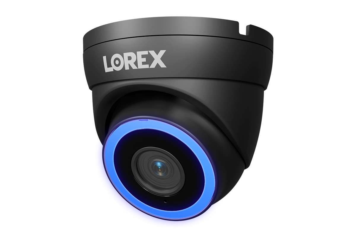 Lorex Connect V7 4K PoE Turret Camera with Color Night IQ+ - White/Black
